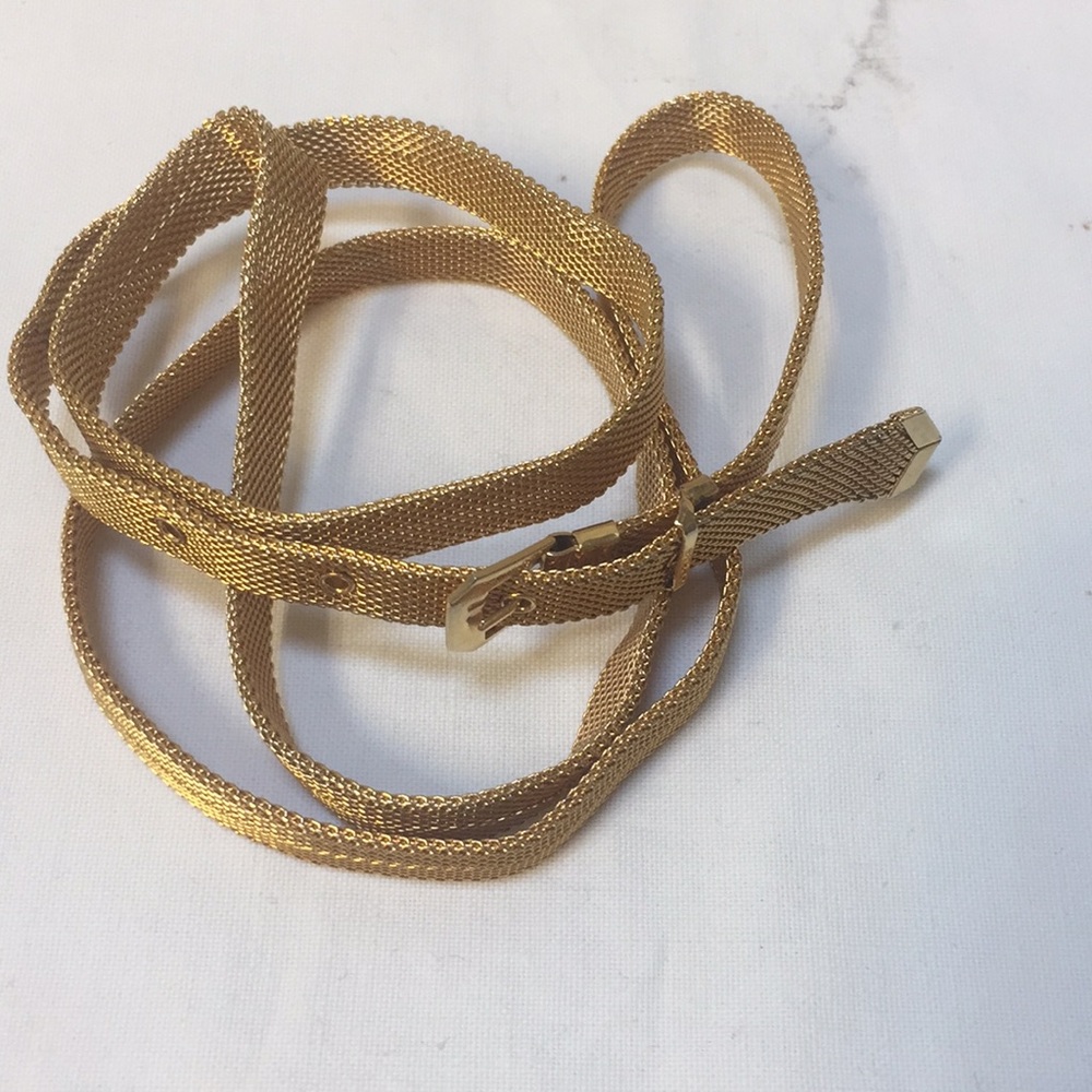 Vintage Metal Gold Belt - Picture 4 of 4